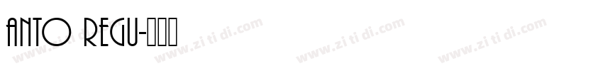 anto regu字体转换